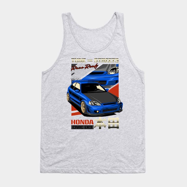 Civic EK9 Tank Top by Harrisaputra